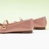 imageCParavano Mary Jane Shoes for Women  Retro Womens Flats  Comfort Square Toe Dressy Flats  Casual Walking Shoes for Wedding Work OfficePinkd