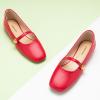 imageCParavano Mary Jane Shoes for Women  Retro Womens Flats  Comfort Square Toe Dressy Flats  Casual Walking Shoes for Wedding Work OfficeRedd