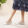 imageCParavano Mary Jane Shoes for Women  Retro Womens Flats  Comfort Square Toe Dressy Flats  Casual Walking Shoes for Wedding Work OfficeSilverb