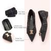 imageCParavano Womens Flats I Flat for Women Leather I Pointed Toe Flats I Ballet Flats for Women I Slip on Dressy FlatsBlack Multi
