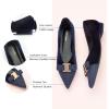 imageCParavano Womens Flats I Flat for Women Leather I Pointed Toe Flats I Ballet Flats for Women I Slip on Dressy FlatsNavy Velvet