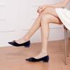 imageCParavano Womens Flats I Flat for Women Leather I Pointed Toe Flats I Ballet Flats for Women I Slip on Dressy FlatsNavy Velvet
