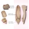 imageCParavano Womens Flats I Pointed Toe Flats for Women I Women Flat Shoes I Crystal Buckle Flats I Ballet Flats Shoes for Women I Slip on Dressy FlatsGrey A12