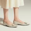 imageCParavano Womens Flats I Slip on Ballet Flats I Pointed Toe Flats for Women I Two Tone Flats I Leather Flats Shoes Women I Womens Designer FlatsGreen