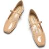 imageCParavano Mary Jane Shoes for Women  Retro Womens Flats  Comfort Square Toe Dressy Flats  Casual Walking Shoes for Wedding Work OfficeBeigeb