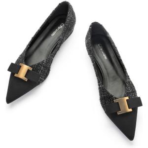 imageCParavano Womens Flats I Flat for Women Leather I Pointed Toe Flats I Ballet Flats for Women I Slip on Dressy FlatsBlack Multi