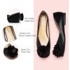 imageCParavano Ballet Flats for Women  Womens Flats Shoes  Square Toe Flats Womens Flats  Slip On Dress Shoes  Flower ShoesBlack
