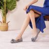 imageCParavano Ballet Flats for Women  Womens Flats Shoes  Square Toe Flats Womens Flats  Slip On Dress Shoes  Flower ShoesBlue