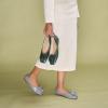 imageCParavano Ballet Flats for Women  Womens Flats Shoes  Square Toe Flats Womens Flats  Slip On Dress Shoes  Flower ShoesDark Green