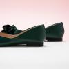 imageCParavano Ballet Flats for Women  Womens Flats Shoes  Square Toe Flats Womens Flats  Slip On Dress Shoes  Flower ShoesDark Green