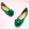 imageCParavano Ballet Flats for Women  Womens Flats Shoes  Square Toe Flats Womens Flats  Slip On Dress Shoes  Flower ShoesGreen
