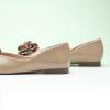 imageCParavano Ballet Flats for Women  Womens Flats Shoes  Square Toe Flats Womens Flats  Slip On Dress Shoes  Flower ShoesLight Coffee