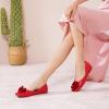 imageCParavano Ballet Flats for Women  Womens Flats Shoes  Square Toe Flats Womens Flats  Slip On Dress Shoes  Flower ShoesRed