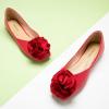 imageCParavano Ballet Flats for Women  Womens Flats Shoes  Square Toe Flats Womens Flats  Slip On Dress Shoes  Flower ShoesRed