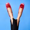 imageCParavano Ballet Flats for Women  Womens Flats Shoes  Square Toe Flats Womens Flats  Slip On Dress Shoes  Flower ShoesRed