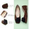 imageCParavano Ballet Flats for Women  Womens Flats Shoes  Square Toe Flats Womens Flats  Slip On Dress Shoes  Flower ShoesSleopard