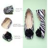 imageCParavano Ballet Flats for Women  Womens Flats Shoes  Square Toe Flats Womens Flats  Slip On Dress Shoes  Flower ShoesZebra