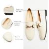 imageCParavano Loafers for WomenPenny Loafers Slipons Flats Shoes Comfortable Dressy for Business ampamp Casual Wear Round Toe Moccasin for WalkingWhite
