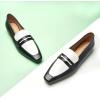 imageCParavano Penny Loafers for Women CrocodileEmbossed Slipons Comfortable Dressy Formal Dress Square Toe Flats Loafer Shoes for Business Casual WearBblack
