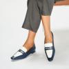 imageCParavano Penny Loafers for Women CrocodileEmbossed Slipons Comfortable Dressy Formal Dress Square Toe Flats Loafer Shoes for Business Casual WearBnavy
