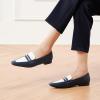 imageCParavano Penny Loafers for Women CrocodileEmbossed Slipons Comfortable Dressy Formal Dress Square Toe Flats Loafer Shoes for Business Casual WearBnavy