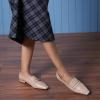 imageCParavano Penny Loafers for Women CrocodileEmbossed Slipons Comfortable Dressy Formal Dress Square Toe Flats Loafer Shoes for Business Casual WearCcamel