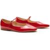 imageCParavano Womens Mary Jane Flats  Almond Toe Flats for Women  Leather Ballet Flats with Strap  Fashion Comfortable Work ampamp Casual Shoes for Daily WearWalkingRed