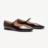 imageCParavano Womens Mary Jane Flats  Almond Toe Flats for Women  Leather Ballet Flats with Strap  Fashion Comfortable Work ampamp Casual Shoes for Daily WearWalkingCoffee