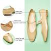 imageCParavano Womens Mary Jane Flats  Almond Toe Flats for Women  Leather Ballet Flats with Strap  Fashion Comfortable Work ampamp Casual Shoes for Daily WearWalkingBeige