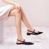 imageCParavano Womens Slingback Flats Pointed Toe Slingback Flats for Women Slingback Sandals Adjustable Ankle Strap ShoesBlackt