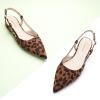 imageCParavano Womens Slingback Flats Pointed Toe Slingback Flats for Women Slingback Sandals Adjustable Ankle Strap ShoesLeopard Flats