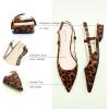 imageCParavano Womens Slingback Flats Pointed Toe Slingback Flats for Women Slingback Sandals Adjustable Ankle Strap ShoesLeopardt