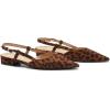 imageCParavano Womens Slingback Flats Pointed Toe Slingback Flats for Women Slingback Sandals Adjustable Ankle Strap ShoesLeopardt