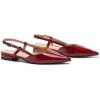 imageCParavano Womens Slingback Flats Pointed Toe Slingback Flats for Women Slingback Sandals Adjustable Ankle Strap ShoesRedt