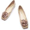 imageCParavano Ballet Flats for Women  Womens Flats Shoes  Square Toe Flats Womens Flats  Slip On Dress Shoes  Flower ShoesLight Coffeefloral