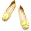 imageCParavano Ballet Flats for Women  Womens Flats Shoes  Square Toe Flats Womens Flats  Slip On Dress Shoes  Flower ShoesLight Yellow