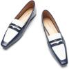 imageCParavano Penny Loafers for Women CrocodileEmbossed Slipons Comfortable Dressy Formal Dress Square Toe Flats Loafer Shoes for Business Casual WearBnavy