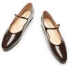 imageCParavano Womens Mary Jane Flats  Almond Toe Flats for Women  Leather Ballet Flats with Strap  Fashion Comfortable Work ampamp Casual Shoes for Daily WearWalkingCoffee