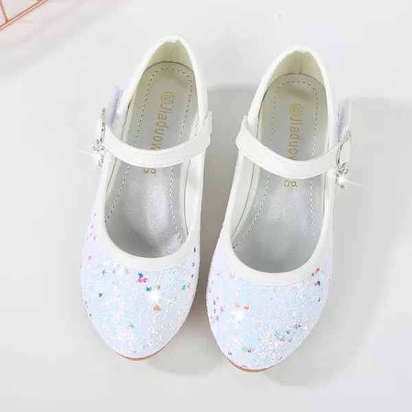 Cadidi Dinos Girls Dress Shoes Party Princess Glitter White Shoes  9 M US Toddler