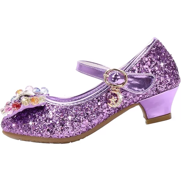 Cadidi Dinos Girls Dress Shoes Wedding Party Heel Mary Jane Princess Flower Shoes 