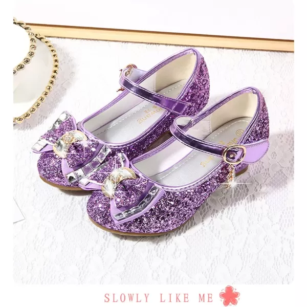 Cadidi Dinos Girls Dress Shoes Wedding Party Heel Mary Jane Princess Flower Shoes 