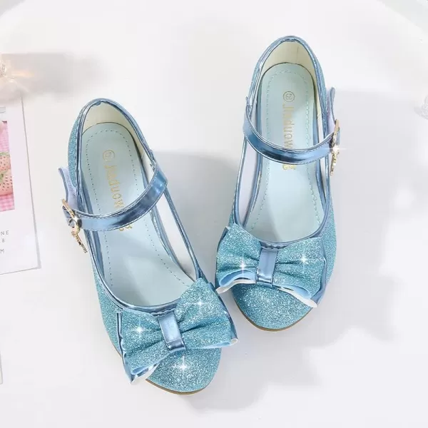 Cadidi Dinos Girls Dress Shoes Wedding Party Heel Mary Jane Princess Flower Shoes 