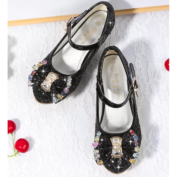 Cadidi Dinos Girls Dress Shoes Wedding Party Heel Mary Jane Princess Flower Shoes 