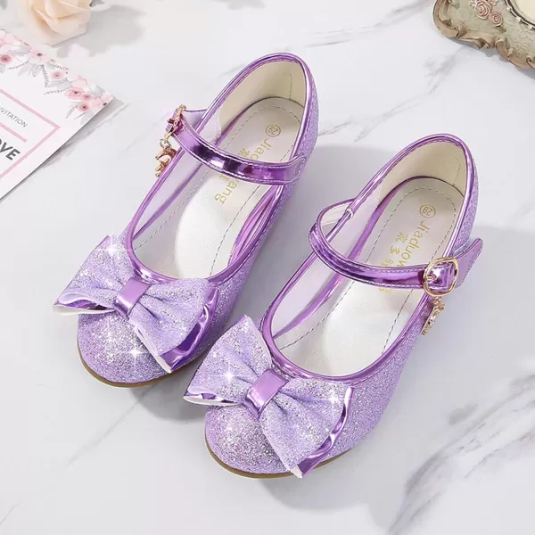 Cadidi Dinos Girls Dress Shoes Wedding Party Heel Mary Jane Princess Flower Shoes 