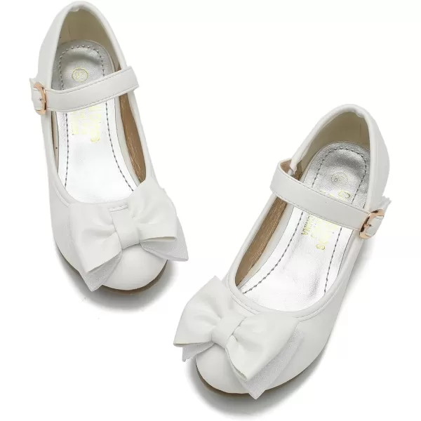 Cadidi Dinos Girls Dress Shoes Wedding Party Heel Mary Jane Princess Flower Shoes 