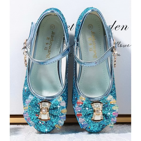 Cadidi Dinos Girls Dress Shoes Wedding Party Heel Mary Jane Princess Flower Shoes 