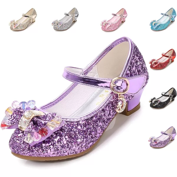 Cadidi Dinos Girls Dress Shoes Wedding Party Heel Mary Jane Princess Flower Shoes 