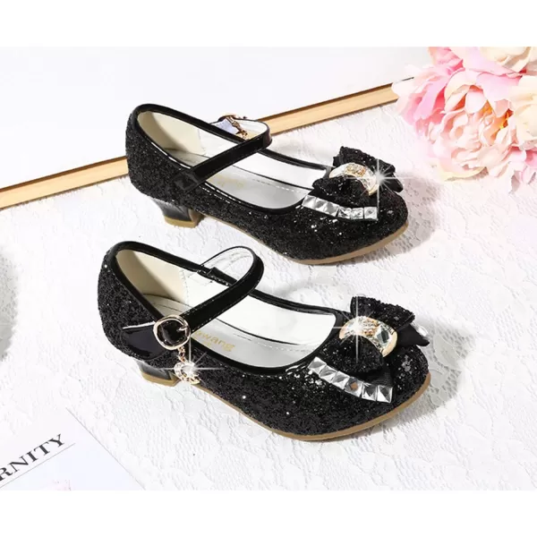 Cadidi Dinos Girls Dress Shoes Wedding Party Heel Mary Jane Princess Flower Shoes 