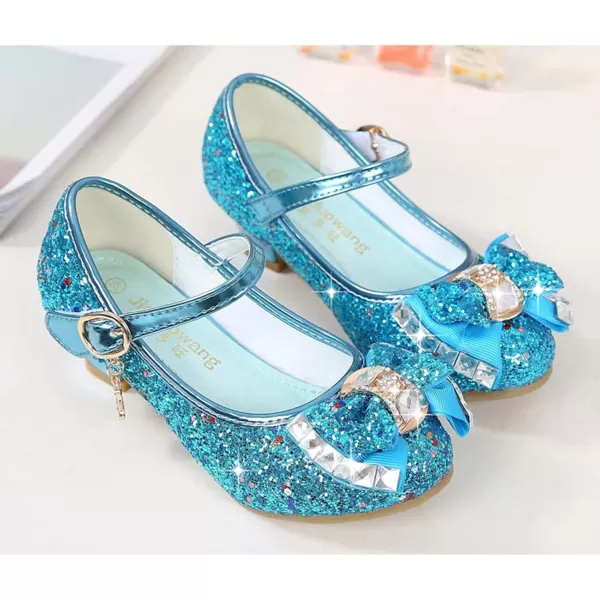 Cadidi Dinos Girls Dress Shoes Wedding Party Heel Mary Jane Princess Flower Shoes 
