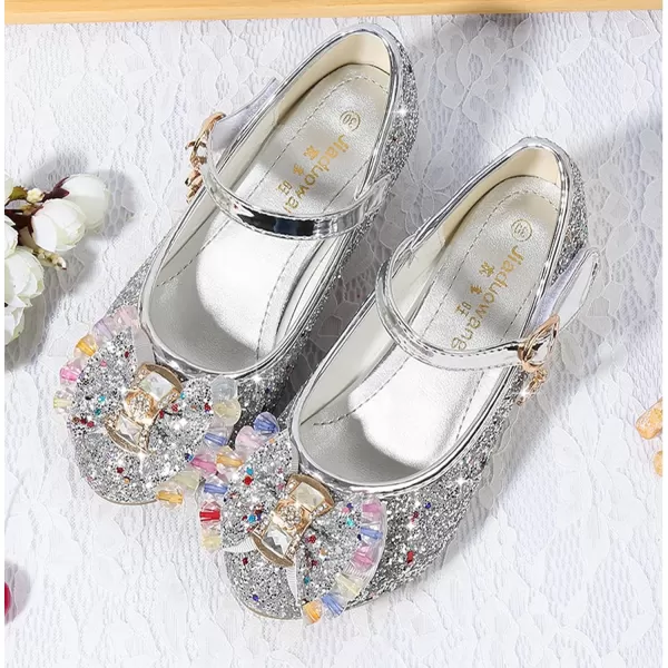 Cadidi Dinos Girls Dress Shoes Wedding Party Heel Mary Jane Princess Flower Shoes 